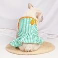 thumbnail image 5 of Hawaii Pet Female Summer Clothes Dog Dress Carrot Decor Plaid Sling Summer Kitty Clothes Dog Pet Apparel Sundress for Small Medium Dogs, 5 of 7
