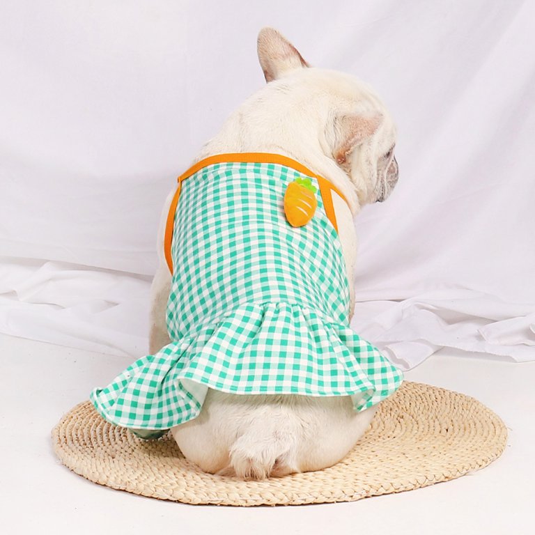 green emerald velvet dress Pastel Gingham Dog Dress – MiAMORE PETS