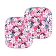 thumbnail image 3 of KUIFORTI Tropical Flower Car Windshield Sun Shade Foldable Sunshade for Car Automotive Windshield Sunshades 2 Piece Car Shield Sun Protector Universal Fit for Suv Truck Sedan Van, 3 of 5