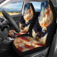 thumbnail image 3 of Pzuqiu Car Seat Covers Full Set Fashion, Compatible with Van Seats Car Interiors, Automotive Seat Cover Fit for Sedans Cars Easy to Install, American Flag Eagle, 3 of 10