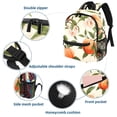 thumbnail image 3 of Peach Adjustable Shoulder Strap Beach Backpack with Large Capacity, Printed Design, Lightweight, 3 of 6