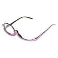 thumbnail image 4 of Gafas de maquillaje con lentes intercambiables resistentes a rayones, ligeras, para mujer, con estuche, color morado +3.00, 4 of 14