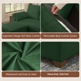 thumbnail image 2 of Pingliang Home Corduroy Sectional Sofa with Double Ottomans, Modern Modular Sofa Couch with Storage,4 Seat U-Shaped Couch Sofa for Living Room, Apartment, APT,Office,Studio,Green, 2 of 8