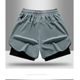 thumbnail image 5 of asjyhkr Mens Running Gym Shorts 2 in 1 Quick Drying Lightweight Athletic Sports Tennis Basketball Biker Shorts(M-4XL), 5 of 7