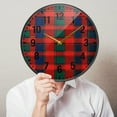 thumbnail image 6 of Yayeee Wall Clock Battery Operated 9.5" Silent Quartz Non-Ticking for Living Room Decor, Red and Blue Pattern, 6 of 8