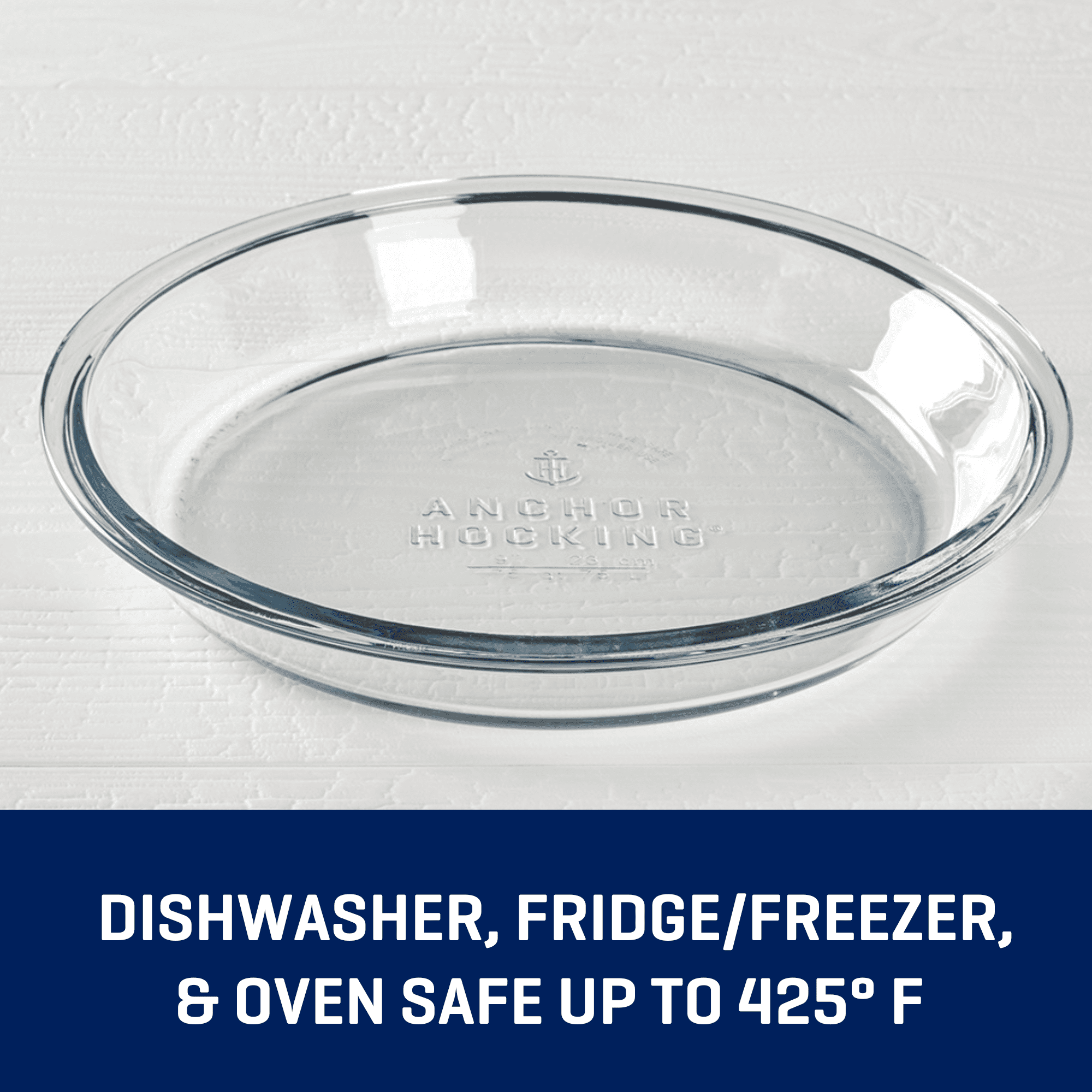 Anchor Hocking 9 Glass Pie Pan