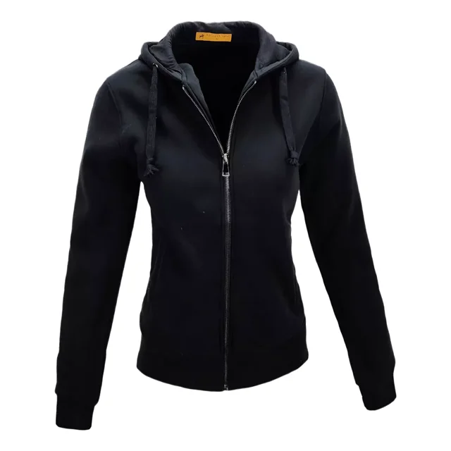 Sudadera Con Cierre Gorro Slim Fit Suave De Mujer
