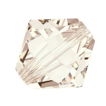 Swarovski Silk - Swarovski Crystal, #5328 Bicone Beads 4mm, 24 Pieces, Light Silk