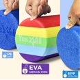 thumbnail image 2 of Yes4All 18inch Exercise Foam Roller EVA Rainbow Smooth, 2 of 7
