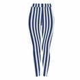 thumbnail image 2 of Elvqul Halloween Leggings for Women Plus Size Pants Stretch Dark Blue Striped High Waist Athletic Juniors Leggings Pants, 2 of 9