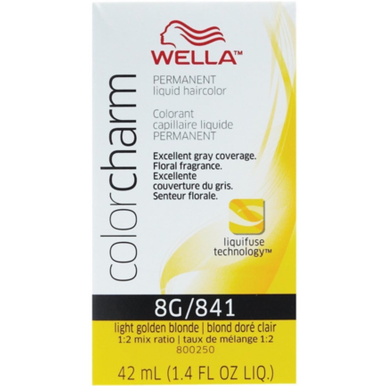 Wella Charm Permanent Liquid Hair Color, 8G/841 Light Golden Blonde, 1.