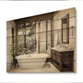 thumbnail image 2 of Designart "Zen in Contemporary Bathroom II" Bath & Laundry Print on Natural Pine Wood, 2 of 5