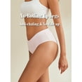 thumbnail image 5 of DINGLU Womens Cotton Panties Pack Mid Rise Stretchy Briefs Wide Waistband 6 Pack, Size 9, 5 of 5