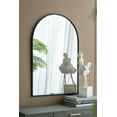 thumbnail image 5 of A&B Home Arched Wall Mount Mirror with Black Metal Frame 24" x 36", 5 of 8