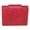 Red, variant on Womens Leather Attache Clutch Cardex Wallet and Coin Purse, Red