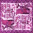 thumbnail image 1 of Ahgly Company Indoor Square Animal Pink Traditional Area Rugs, 4' Square, 1 of 4