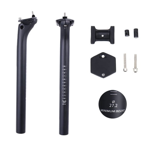 YHESEN UD matte T800 Carbon Fiber Ultra Light Bicycle seatpost, Specification 27.2/31.6mm * 350 / 400mm, Offset 21mm, Angle fine-Tuning, Suitable for MTB/Road Bike/BMX seat Tube Saddle Post