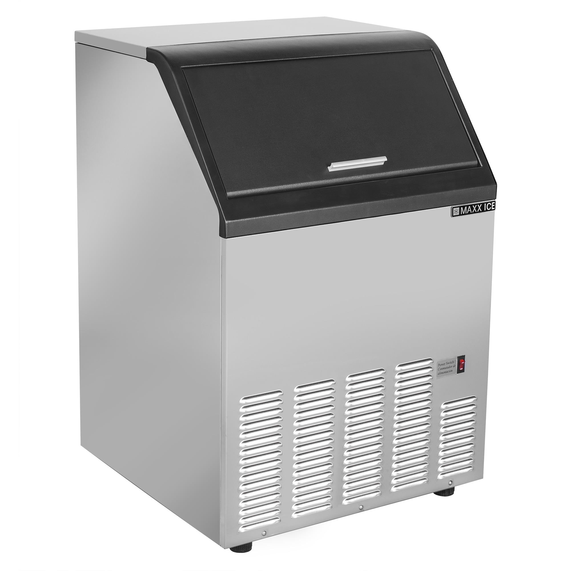 Edgecraft MAXX ICE Self-Contained Full Dice Ice Machine, 120 Lb, Silver