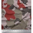 thumbnail image 1 of Soimoi Velvet Fabric Two Tone With Grey Camouflage Print Fabric by the Yard 58 Inch Wide, 1 of 1