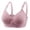 *Pink, variant on Rigardu bras for women Womens Plus Size No Steel Ring Bra Thin Cotton Jacquard Push Up Underwear Beige   100C