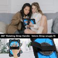 thumbnail image 4 of Shockproof Case for Samsung Galaxy Tab A 8.0 Inch 2019 SM-T290 T295, Rugged Hybrid Protection Drop Proof Cover with Shoulder Strap & Hand Strap Rotating Kickstand Kids Friendly Case,Blue, 4 of 8