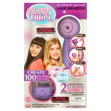 Glam Twirl Hair Braider & Wrapper Automatic & Easy 100 Hairstyles As Seen On TV