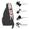 thumbnail image 2 of Lsque Mushroom Pattern Cross Chest Bag Diagonally – Premium Durable Front Chest Sling with Adjustable Padded Strap, High-Capacity Storage, 2 of 2