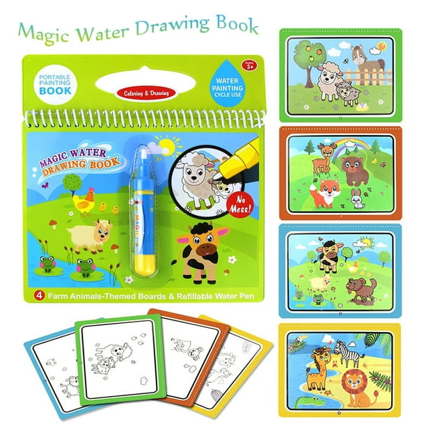 Magic water colouring book value