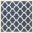 thumbnail image 1 of Safavieh Courtyard Navy Indoor Outdoor Rug - Square 4', 1 of 5