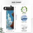 thumbnail image 4 of Uemuo Blue Sky Cloud Puppy Print 18oz Sports Insulated Kettle, Water Bottle, Outdoor Sports Bottle, Insulated Hydration Bottle with Handle & Flip Straw, 4 of 8