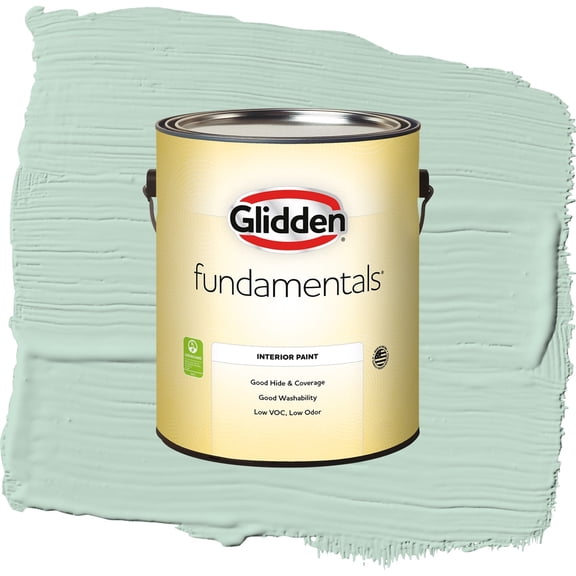 Glidden Fundamentals Malted Mint Flat Interior Paint and Primer, 1 Gallon