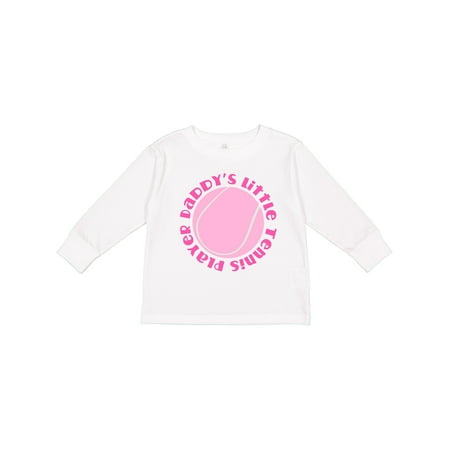 

Inktastic Daddys Little Tennis Player Baby Girl Girls Long Sleeve Toddler T-Shirt