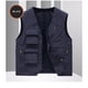 thumbnail image 4 of Chaleco de Carga Para Hombres, Ropa de Trabajo, Abrigo Sólido, Cuello Levantado, Sin Mangas, Chaqueta Sin Capucha, Camisetas Sin Mangas Odeerbi ODB175877, 4 of 5
