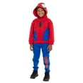 thumbnail image 5 of Marvel Spider-Man Big Boys Fleece Pullover Hoodie and Pants Outfit Set Toddler to Big Kid, 5 of 5