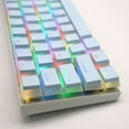 thumbnail image 4 of Boc PBT Key Caps Bicolor Half Transparent Pudding Design Glitter Powder Quick Response Accessories Replacement Ergonomic Mechanical K, 4 of 10