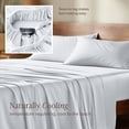 thumbnail image 6 of Bare Home Bamboo Sheet Set - Made from Rayon Fibers - Deep Pockets - 4 Piece - King, White, 6 of 10
