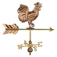 thumbnail image 3 of Good Directions Rooster Cottage Weathervane with Roof Mount, Pure Copper, 3 of 6