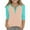 C5 Mint Green, variant on DxhmoneyHX Girls 3/4 Length Sleeve Cotton Shirts Dressy Button V Neck Henley Shirt Casual Block Raglan Tunic Blouses Age 3-14 Years