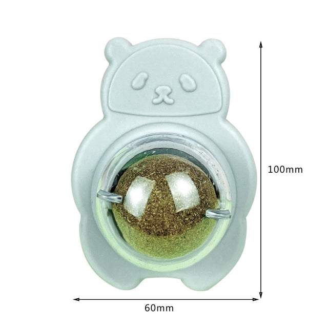 Catnip Ball Pets Gato Oso Caracol Lamiendo Bolas Dientes Limpieza Juguete (Gris) Sywqhk Libre de BPA