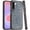 Black, variant on Phone Case for Galaxy A37 Crystal Glass Bling Diamond Metallic Edge Shockproof Durable Protective Clear Hybrid Stylish Premium Design Cover [Hotpink]