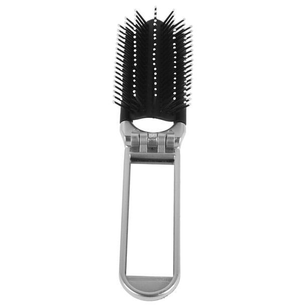 GOOHOCHY Cepillo de pelo de viaje Cepillo de pelo de viaje Cepillo de pelo plegable Cepillo de pelo portátil Cepillo de pelo plegable Cepillo de pelo desenredante con espejo