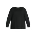 thumbnail image 6 of (2 pack) Terra & Sky Women's Plus Size Fleece Sweatshirt, Size 0X-5X, 6 of 6