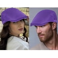 thumbnail image 2 of Minzimin 1Pack Breathable Mesh Flat Cap for Man/Woman Adjustable Newsboy Cap Cabbie Hat, 2 of 7