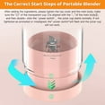 thumbnail image 6 of Uezeth 11.83 fl oz Battery Powered Blender, White, 6 of 8