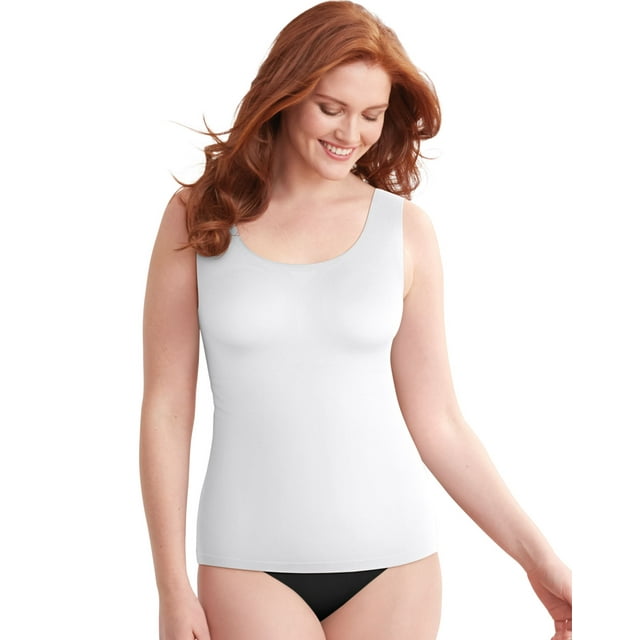 Bali Womens Comfort Revolution EasyLite Tank, 2XL, White