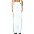 thumbnail image 4 of Womens High Waist Cut Out Pants Ladder Bootcut Textured Flare Pants Wide Leg Night Out Pants, 4 of 5