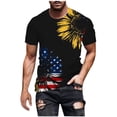 thumbnail image 1 of DPTALR T-Shirt à Manches Courtes pour Hommes, Col Rond, Impression Numérique 3D Drapeau, Pull D\'entraînement Physique, 1 of 3