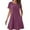 Purple, variant on Timegard House Dresses for Women with Pockets Round Neck Short Sleeve Loose Comfy Shirts Dresses Casual