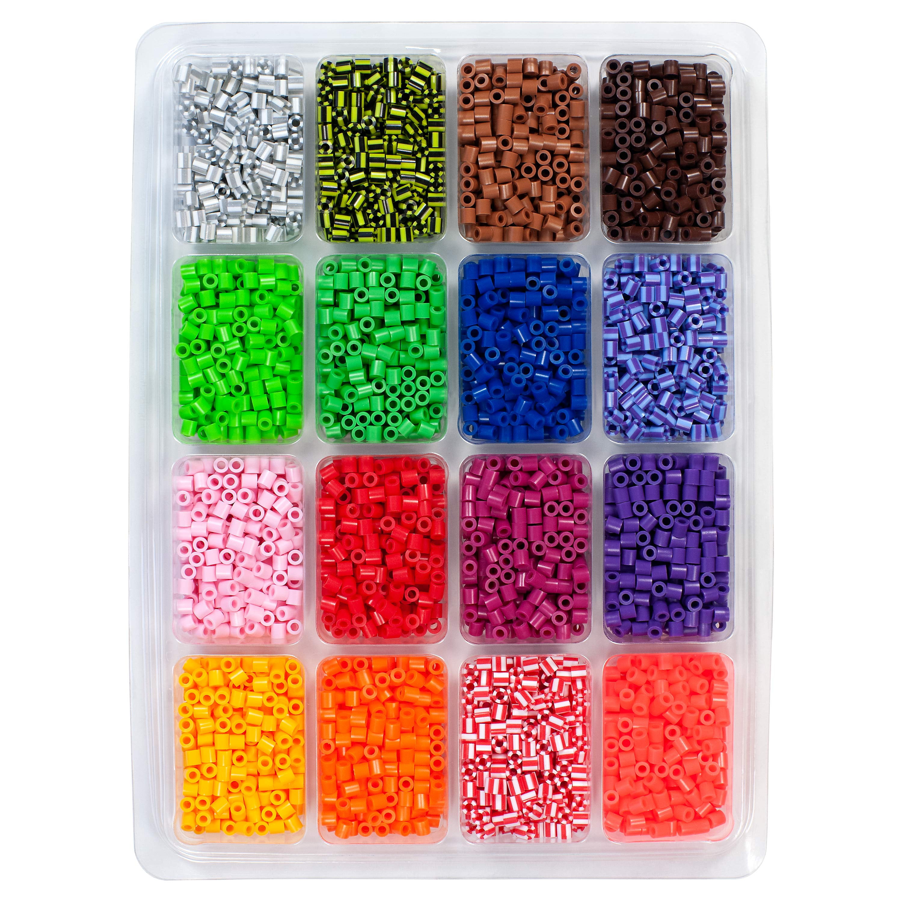 Perler Mini Beads Fused Bead Tray Cool 8,000 Count-Multipack of 3