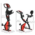 thumbnail image 3 of Soozier 3 in 1 Folding Exercise Bike w/ 8-Level Magnetic Resistance, Red, 3 of 10